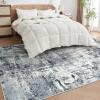imageDintszyayue Abstract Washable Area Rug 5x7 NonSlip Soft Blue Neutral Area Rugs for Bedroom Living Room Dining Room Floor Carpet Blue 5x7Black