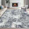 imageDintszyayue Abstract Washable Area Rug 5x7 NonSlip Soft Blue Neutral Area Rugs for Bedroom Living Room Dining Room Floor Carpet Blue 5x7Black
