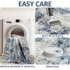 imageDintszyayue Abstract Washable Area Rug 5x7 NonSlip Soft Blue Neutral Area Rugs for Bedroom Living Room Dining Room Floor Carpet Blue 5x7Blue