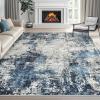 imageDintszyayue Abstract Washable Area Rug 5x7 NonSlip Soft Blue Neutral Area Rugs for Bedroom Living Room Dining Room Floor Carpet Blue 5x7Blue