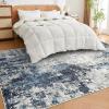 imageDintszyayue Abstract Washable Area Rug 5x7 NonSlip Soft Blue Neutral Area Rugs for Bedroom Living Room Dining Room Floor Carpet Blue 5x7Blue