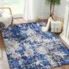 imageDintszyayue Abstract Washable Area Rug 5x7 NonSlip Soft Blue Neutral Area Rugs for Bedroom Living Room Dining Room Floor Carpet Blue 5x7Denim Blue