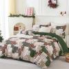 imageDintszyayue Green Christmas Duvet Cover Queen Size 3 Pieces Nutcracker Christmas Trees Reversible Comforter Cover with Zipper Closure New Year Holiday Bedding Set Decorative Not ComforterGreen