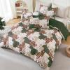 imageDintszyayue Green Christmas Duvet Cover Queen Size 3 Pieces Nutcracker Christmas Trees Reversible Comforter Cover with Zipper Closure New Year Holiday Bedding Set Decorative Not ComforterGreen