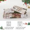 imageDintszyayue Green Christmas Duvet Cover Queen Size 3 Pieces Nutcracker Christmas Trees Reversible Comforter Cover with Zipper Closure New Year Holiday Bedding Set Decorative Not ComforterGreen