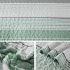 imageDintszyayue Quilt Queen Size Khaki Grey 3 Pieces Boho Striped Bedspread Bedding for Queen Size Bed Soft Lightweight Microfiber Bohemian Coverlet Set for All Season Quilts with 2 PillowcasesSage Green