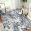 imageDintszyayue Abstract Washable Area Rug 5x7 NonSlip Soft Blue Neutral Area Rugs for Bedroom Living Room Dining Room Floor Carpet Blue 5x7Black
