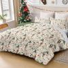 imageDintszyayue Green Christmas Duvet Cover Queen Size 3 Pieces Nutcracker Christmas Trees Reversible Comforter Cover with Zipper Closure New Year Holiday Bedding Set Decorative Not ComforterChristmas Tree