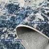 image4x6 Area Rugs Washable Modern Soft Non Slip Distressed Under Dining Table Living Room Area Rug BlackBlue