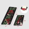 imageDintszyayue Christmas Kitchen Rugs Set of 2 Non Slip Soft Santa Claus Snowman Christmas Mats for Kitchen Floor Decorations 17quotx30quot17quotx48quot03black