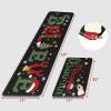 imageDintszyayue Christmas Kitchen Rugs Set of 2 Non Slip Soft Santa Claus Snowman Christmas Mats for Kitchen Floor Decorations 17quotx30quot17quotx48quot03black