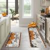 imageDintszyayue Halloween Kitchen Mats Sets 2 Piece Spooky Pumpkin Non Slip Soft Halloween Party Decor Rugs 17quotx30quot17quotx48quotSpooky Pumpkin