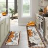 imageDintszyayue Halloween Kitchen Mats Sets 2 Piece Spooky Pumpkin Non Slip Soft Halloween Party Decor Rugs 17quotx30quot17quotx48quotSpooky Pumpkin
