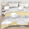 imageDintszyayue Yellow 7 Piece Stripe Patchwork Comforter Set KingMustard Yellow Bed in a Bag Bedding Set with SheetsPillowcases ampamp Shams Reversible Soft Microfiber Boho Comforter for All Season
