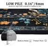 imageGreen Rugs for Living Room 5x7 Floral Washable Stain Resistant Non Slip Low Pile Carpet for Bedroom Dining Room05black