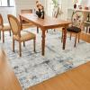 imageLiving Room Rug 8X10 Large Washable Distressed Foldable Stain Resistant Traditional Bedroom Office Rugs BlueBlue