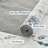 imageLiving Room Rug 8X10 Large Washable Distressed Foldable Stain Resistant Traditional Bedroom Office Rugs BlueBlue