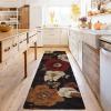 imageRugs for Kitchen Floor 2PC Waterproof Non Slip Anti Fatigue Mushrooms Butterfly Farmhouse Padded Kitchen Mats Beige 17quotx30quot17quotx48quot02black