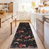imageRugs for Kitchen Floor 2PC Waterproof Non Slip Anti Fatigue Mushrooms Butterfly Farmhouse Padded Kitchen Mats Beige 17quotx30quot17quotx48quot06blackRed