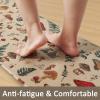 imageRugs for Kitchen Floor 2PC Waterproof Non Slip Anti Fatigue Mushrooms Butterfly Farmhouse Padded Kitchen Mats Beige 17quotx30quot17quotx48quot08khaki