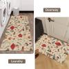 imageRugs for Kitchen Floor 2PC Waterproof Non Slip Anti Fatigue Mushrooms Butterfly Farmhouse Padded Kitchen Mats Beige 17quotx30quot17quotx48quot08khaki