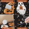 imageDintszyayue Halloween Kitchen Mats Set of 2 Cute Non Slip Soft Pumpkin Witches Black Cat Ghos Halloween Party Decor 17quotx30quot17quotx59quotPumpkin Ghos