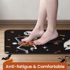 imageDintszyayue Halloween Kitchen Mats Set of 2 Cute Non Slip Soft Pumpkin Witches Black Cat Ghos Halloween Party Decor 17quotx30quot17quotx59quotPumpkin Ghos