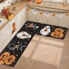 imageDintszyayue Halloween Kitchen Mats Set of 2 Cute Non Slip Soft Pumpkin Witches Black Cat Ghos Halloween Party Decor 17quotx30quot17quotx59quotPumpkin Ghos