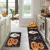 imageDintszyayue Halloween Kitchen Mats Set of 2 Cute Non Slip Soft Pumpkin Witches Black Cat Ghos Halloween Party Decor 17quotx30quot17quotx59quotPumpkin Ghos