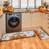 imageDintszyayue Halloween Kitchen Mats Set of 2 Cute Non Slip Soft Pumpkin Witches Black Cat Ghos Halloween Party Decor 17quotx30quot17quotx59quotSpooky Pumpkin