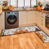 imageDintszyayue Halloween Kitchen Mats Set of 2 Cute Non Slip Soft Pumpkin Witches Black Cat Ghos Halloween Party Decor 17quotx30quot17quotx59quotSpooky Pumpkin