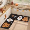 imageDintszyayue Halloween Kitchen Mats Set of 2 Cute Non Slip Soft Pumpkin Witches Black Cat Ghos Halloween Party Decor 17quotx30quot17quotx59quotPumpkin Ghos