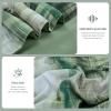imageDintszyayue Plaid Comforter Set Queen Size 7 Pieces Green Bed in a Bag Reversible Bedding Set Soft Microfiber Bed Comforter Set Cozy Checkered Bed Set for All Season with SheetsPillowcases ampamp ShamsGreen