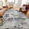 image3X5 Living Room Rug Washable Vintage Modern Non Slip Foldable Stain Under Dining Table Office Area Rugs BlackBlack
