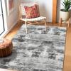 image3X5 Living Room Rug Washable Vintage Modern Non Slip Foldable Stain Under Dining Table Office Area Rugs BlackBlack