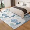 imageRunner Rug Non Slip 2x6 Coastal Area Rugs Washable Non Slip Stain Resistant Carpet for Hallway Laundry Room Bedroom Sea Horse02seahorse