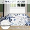 imageRunner Rug Non Slip 2x6 Coastal Area Rugs Washable Non Slip Stain Resistant Carpet for Hallway Laundry Room Bedroom Sea Horse04loggerhead Turtle