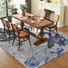 imageRunner Rug Non Slip 2x6 Coastal Area Rugs Washable Non Slip Stain Resistant Carpet for Hallway Laundry Room Bedroom Sea Horse04loggerhead Turtle