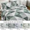 imageDintszyayue Navy Blue Quilt King Size 3 Pieces Patchwork Bedspread Bedding for King Size Bed Soft Lightweight Microfiber Geometric Coverlet Set for All Spring Quilt with 2 Pillowcases104 x90Green