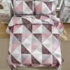 imageDintszyayue Navy Blue Quilt King Size 3 Pieces Patchwork Bedspread Bedding for King Size Bed Soft Lightweight Microfiber Geometric Coverlet Set for All Spring Quilt with 2 Pillowcases104 x90Pink