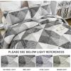 imageDintszyayue Navy Blue Quilt King Size 3 Pieces Patchwork Bedspread Bedding for King Size Bed Soft Lightweight Microfiber Geometric Coverlet Set for All Spring Quilt with 2 Pillowcases104 x90Grey