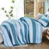 imageDintszyayue Quilt Queen Size Grey White 3 Pieces Boho Striped Bedspread Bedding for Queen Size Bed Soft Lightweight Microfiber Bohemian Coverlet Set for All Season Quilts with 2 PillowcasesTeal