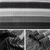imageDintszyayue Quilt Queen Size Grey White 3 Pieces Boho Striped Bedspread Bedding for Queen Size Bed Soft Lightweight Microfiber Bohemian Coverlet Set for All Season Quilts with 2 PillowcasesBlack White