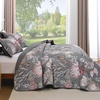 image:imageDintszyayue Quilt Queen Size Blue 3 Pieces Boho Floral Bedspread Bedding for Queen Size Bed Soft Lightweight Microfiber Coverlet Set for All Season Quilt with 2 PillowcasesGrey