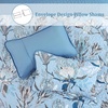 image:imageDintszyayue Quilt Queen Size Blue 3 Pieces Boho Floral Bedspread Bedding for Queen Size Bed Soft Lightweight Microfiber Coverlet Set for All Season Quilt with 2 PillowcasesBlue