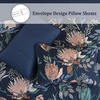 image:imageDintszyayue Quilt Queen Size Blue 3 Pieces Boho Floral Bedspread Bedding for Queen Size Bed Soft Lightweight Microfiber Coverlet Set for All Season Quilt with 2 PillowcasesNavy