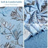 image:imageDintszyayue Quilt Queen Size Blue 3 Pieces Boho Floral Bedspread Bedding for Queen Size Bed Soft Lightweight Microfiber Coverlet Set for All Season Quilt with 2 PillowcasesBlue