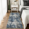 image:imageDintszyayue 2x6 Runner Rug Abstract Washable NonSlip Soft Area Rugs for Hallway Laundry Room Bedroom Blue